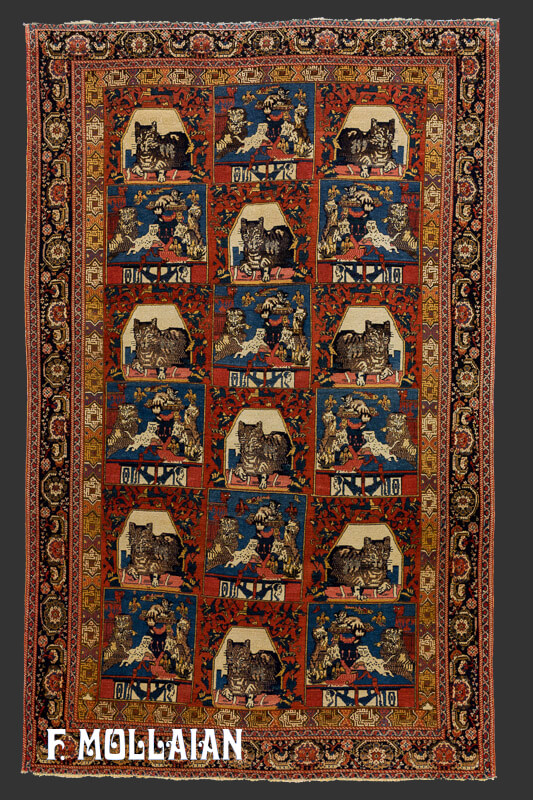 Teppich Persischer Antiker Senneh Seiden Kettfaden n°:12479365
